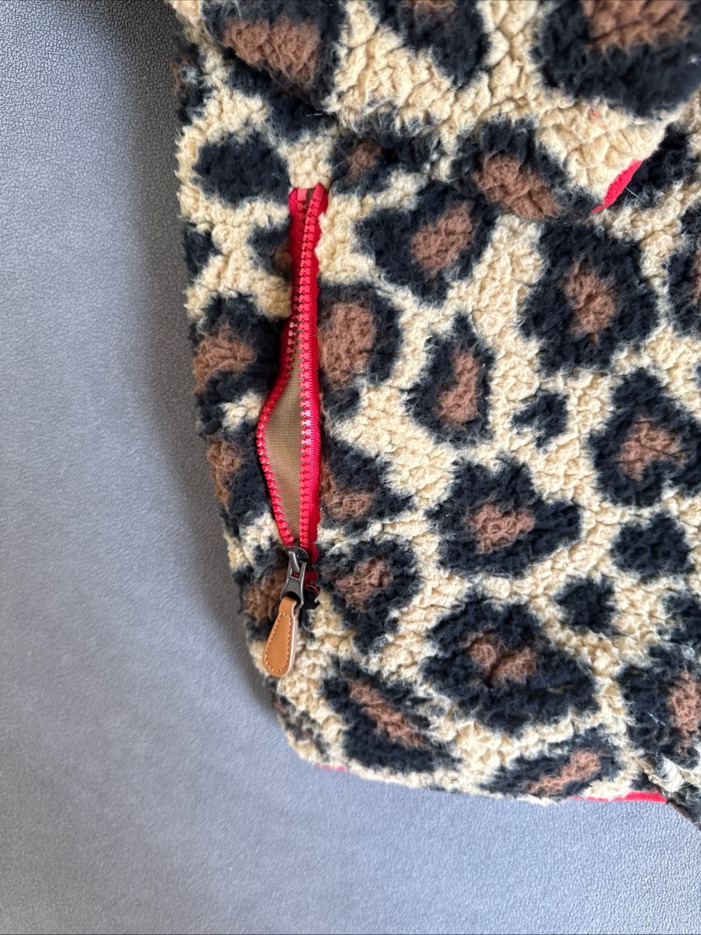 Simply Southern Red and Black Buffalo Plaid Pullover with Leopard Lining - Picture 13 of 15